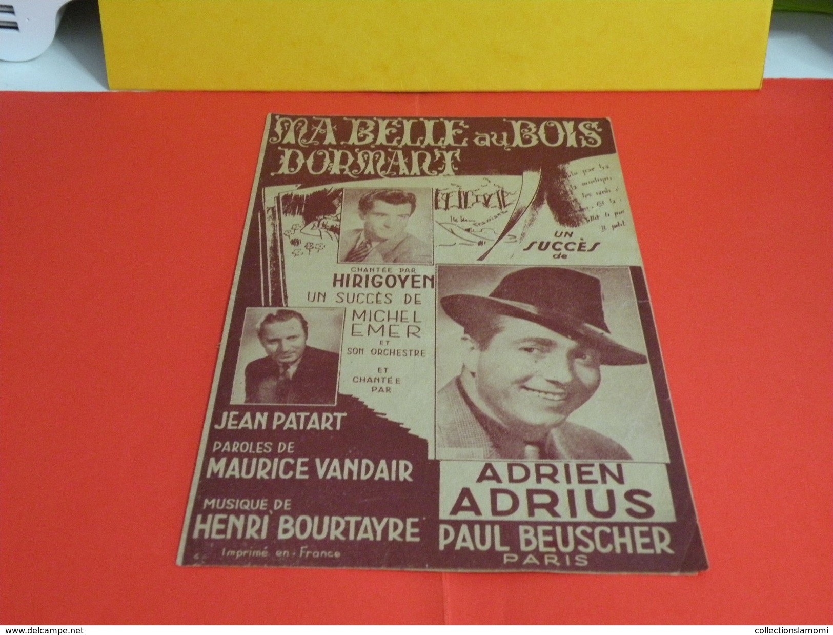 Musique & Partitions > Chansonniers > Ma Belle Au Bois Dormant -Paroles Maurice Vandair -Musique Henry Bourtayre 1944 - Comedias Musicales
