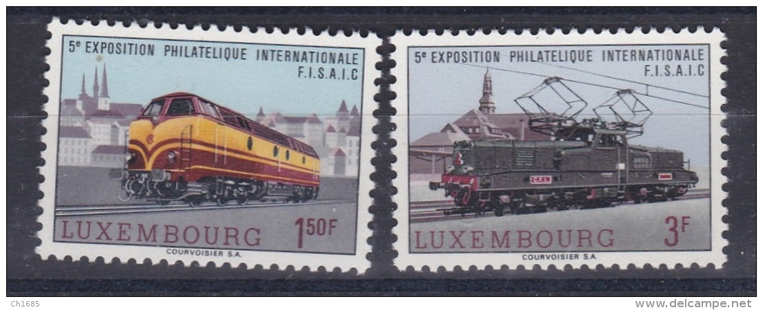 LUXEMBOURG  :  Y Et T  686 687   Neuf XX    Cote  2,50 Euros  Trains - Neufs