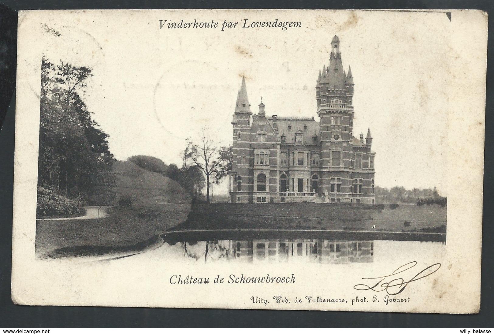 +++ CPA - VINDERHOUTE Par LOVENDEGEM - Château De SCHOUWBROECK   // - Lovendegem