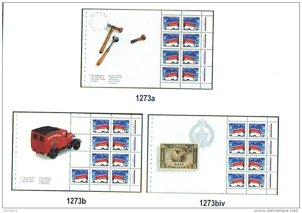 1990  Moving The Mails - Canada Post Corp. Sc 1272-3 In Prestige Booklet Of 25 BK118 - Ungebraucht
