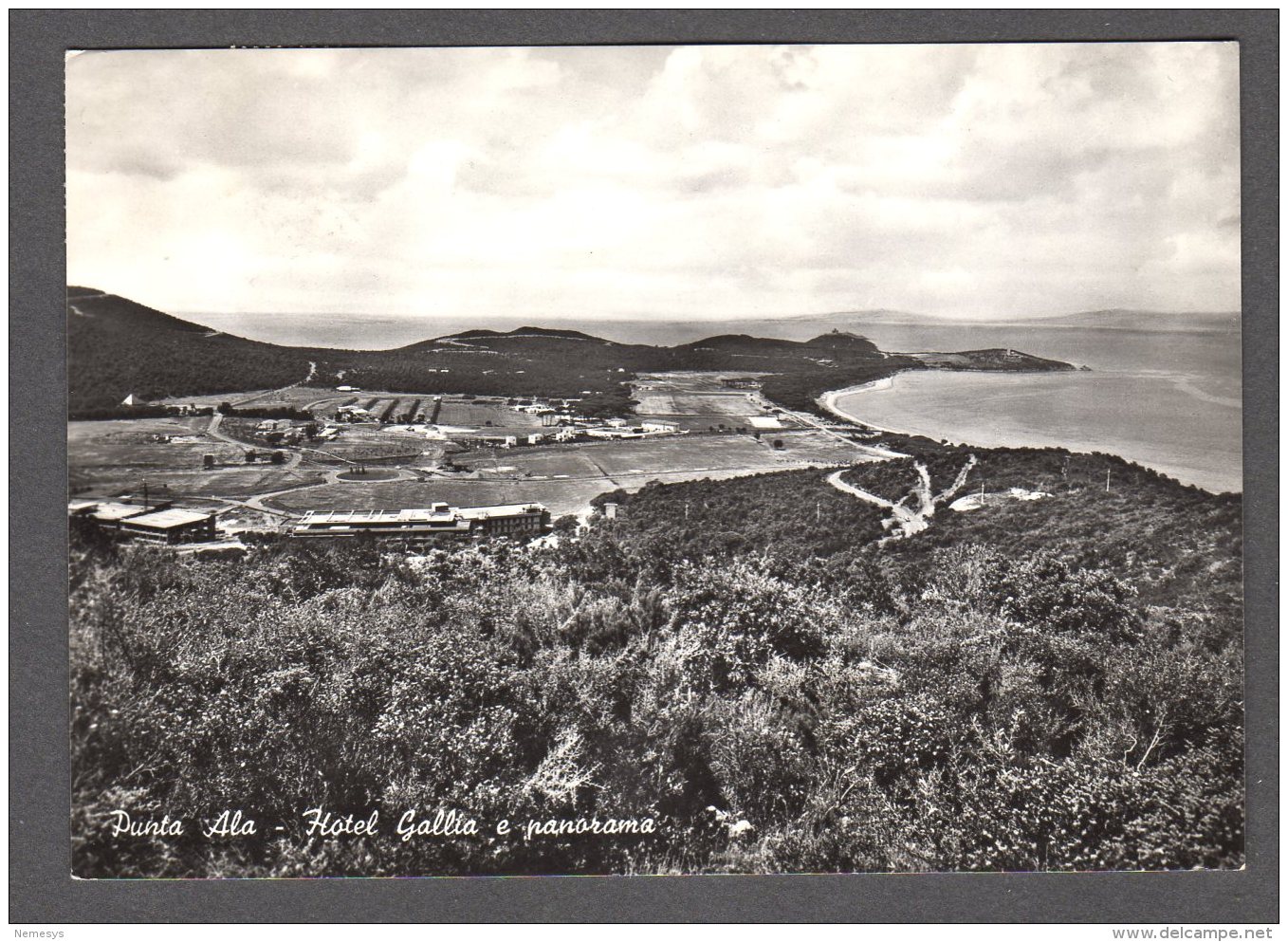 1962 PUNTA ALA PANORAMA HOTEL GALLIA FG V  SEE 2 SCANS - Altri & Non Classificati