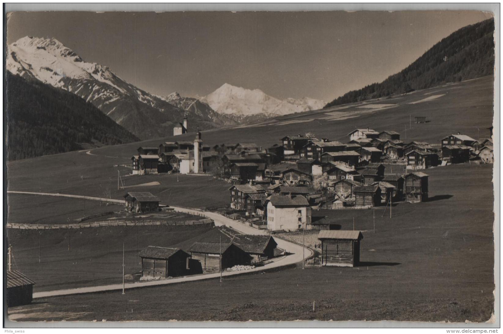 Gluringen Im Goms Mit Weisshorn - Photo: E. Gyger No. 10521 - Goms