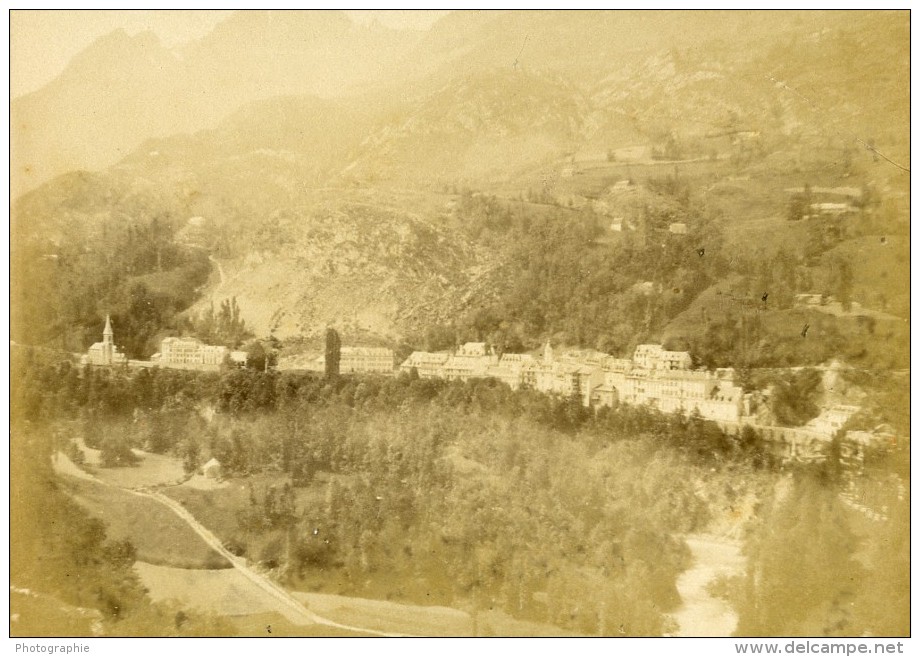 Pyrenees Saint Sauveur Pris De Solferino Ancienne Photo CDV Andrieu 1870 - Old (before 1900)