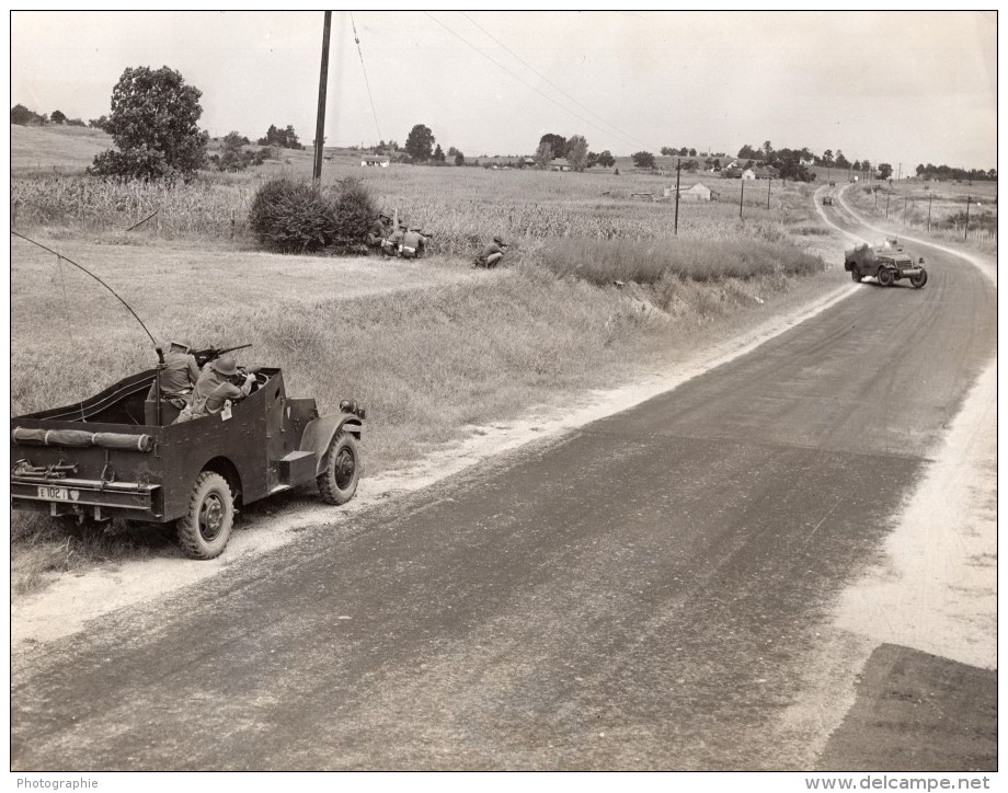 USA Chester SC Manoeuvres Militaires Voitures Blindees WW2 WWII Ancienne Photo 1941 - War, Military