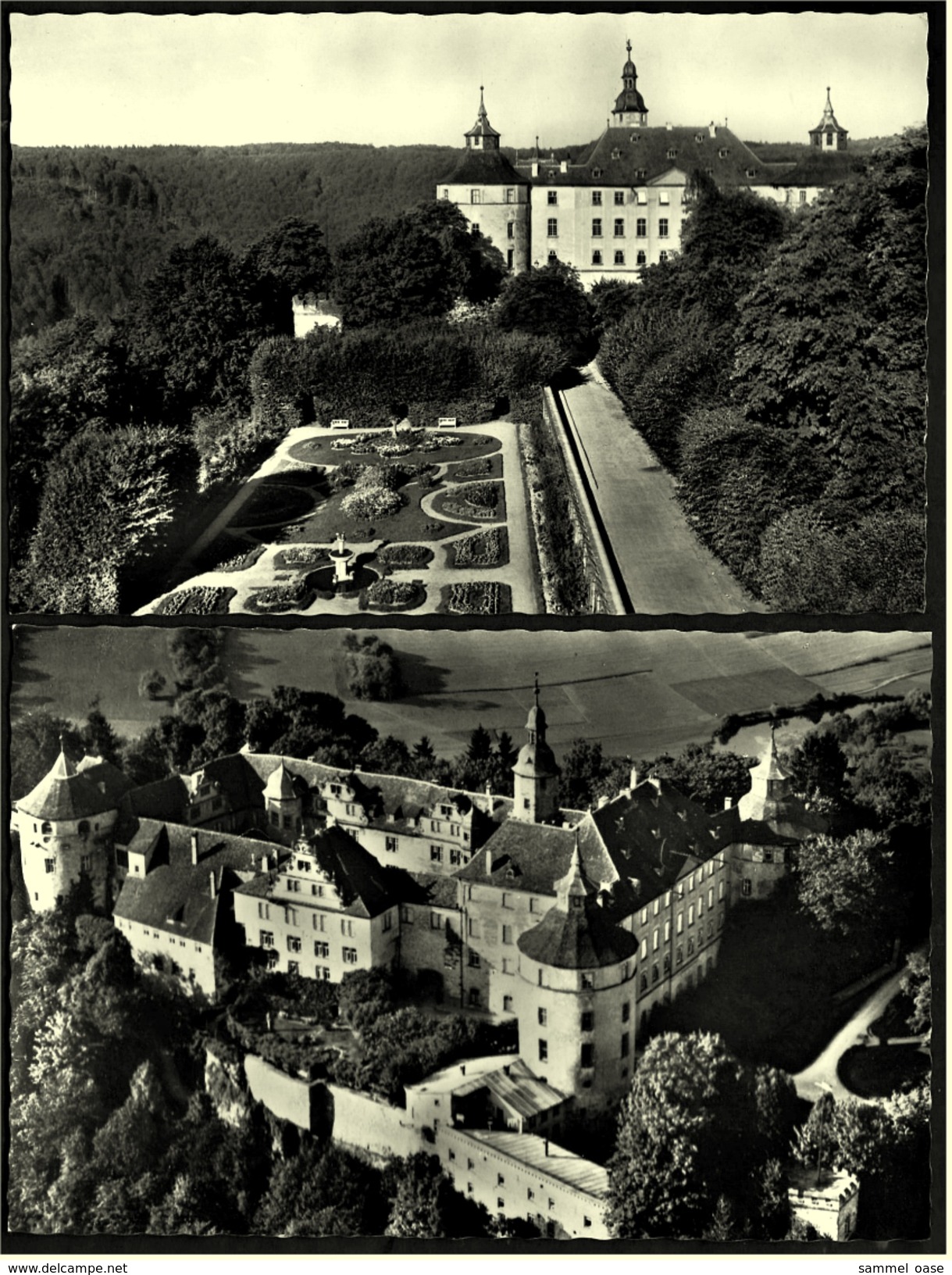 2 X Langenburg  -  Schloß  -  Ansichtskarten Ca.1960    (6877) - Schwaebisch Hall