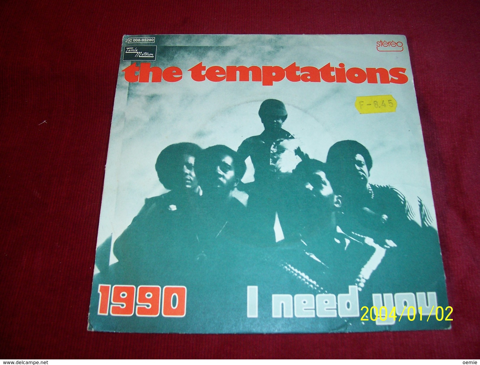 THE TEMPTATIONS  ° 1990 I NEED YOU - Soul - R&B