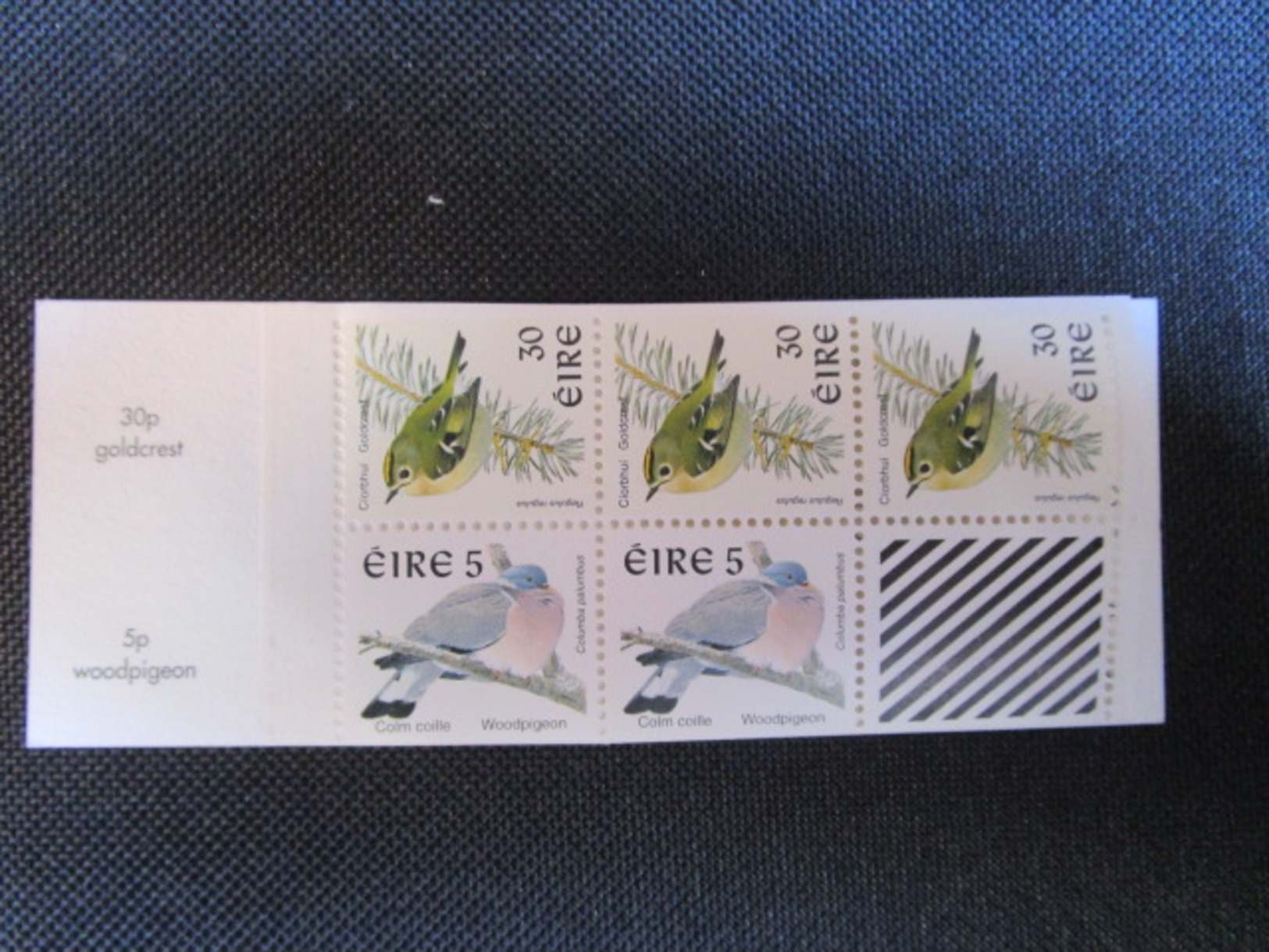 Irlande. 1999. Carnet Yvert N° C1136 **. Faune. Oiseau. Roitelet Huppé. Regulus Regulus. Pigeon Ramier.Columba Palumbus. - Libretti