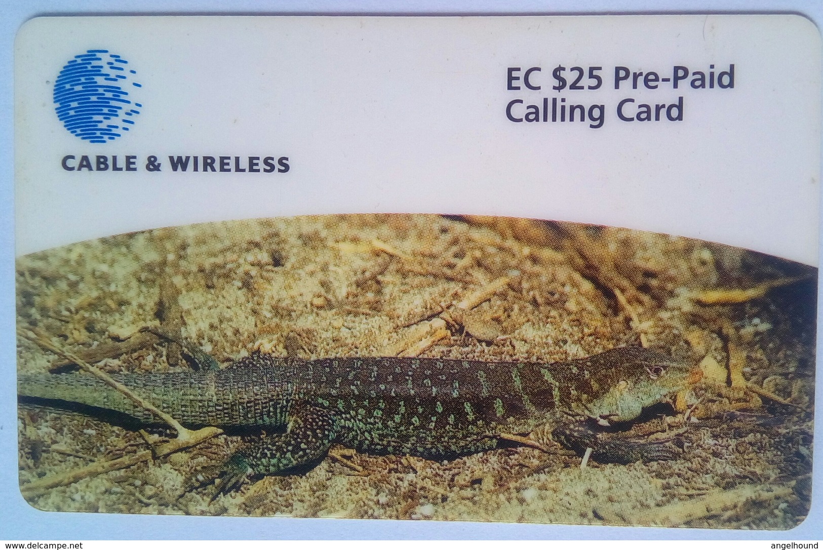 EC$25 Remote Card ANU-26 Ground Lizard - Antigua En Barbuda