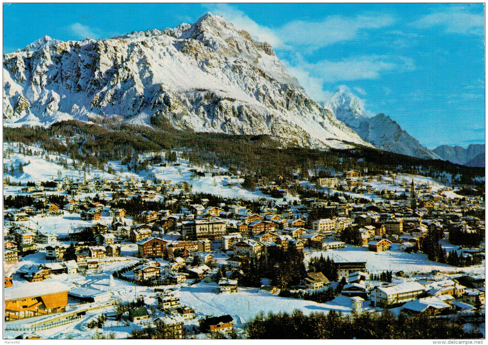 CORTINA  D' AMPEZZO   SORAPIS  E  ANTALEO     PANORAMA              (VIAGGIATA) - Altri & Non Classificati