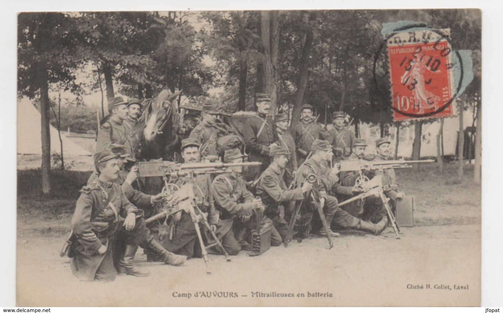 MILITARIA - Mitrailleuses En Batterie Au Camp D'Auvours (voir Descriptif) - Equipment