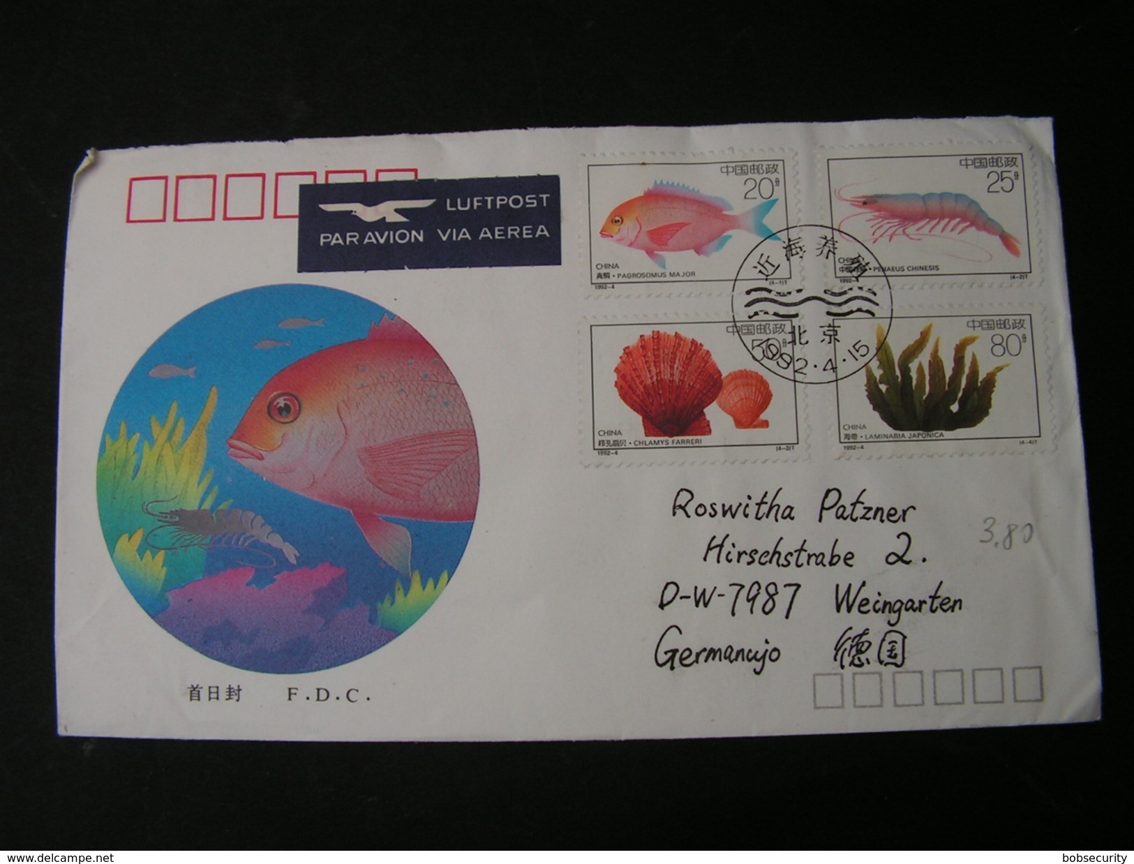 Taiwan China Fische Cv. 1982 - Briefe U. Dokumente