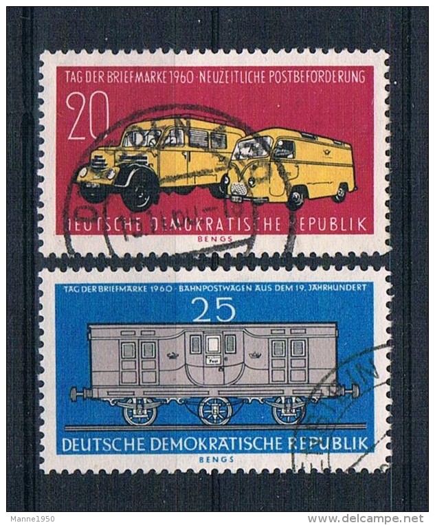 DDR 1960 Tag Der Briefmarke Mi.Nr. 789/90 Kpl. Satz Gest. - Gebraucht