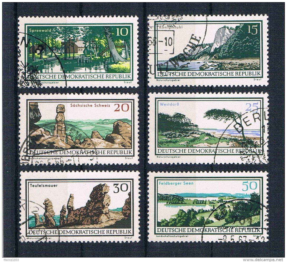 DDR 1966 Natur Mi.Nr. 1179/84 Kpl. Satz Gest. - Gebraucht