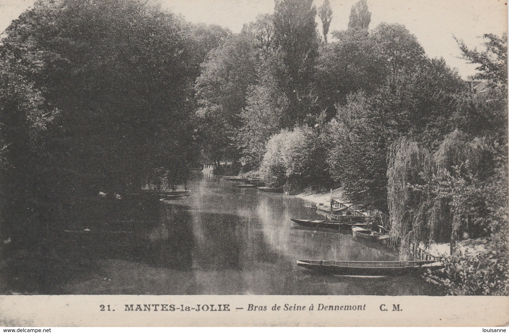 17 / 4 /  77  -   MANTES - LA -JOLIE -BRAS  DE  SEINE  À  DENNEMONT - Mantes La Jolie