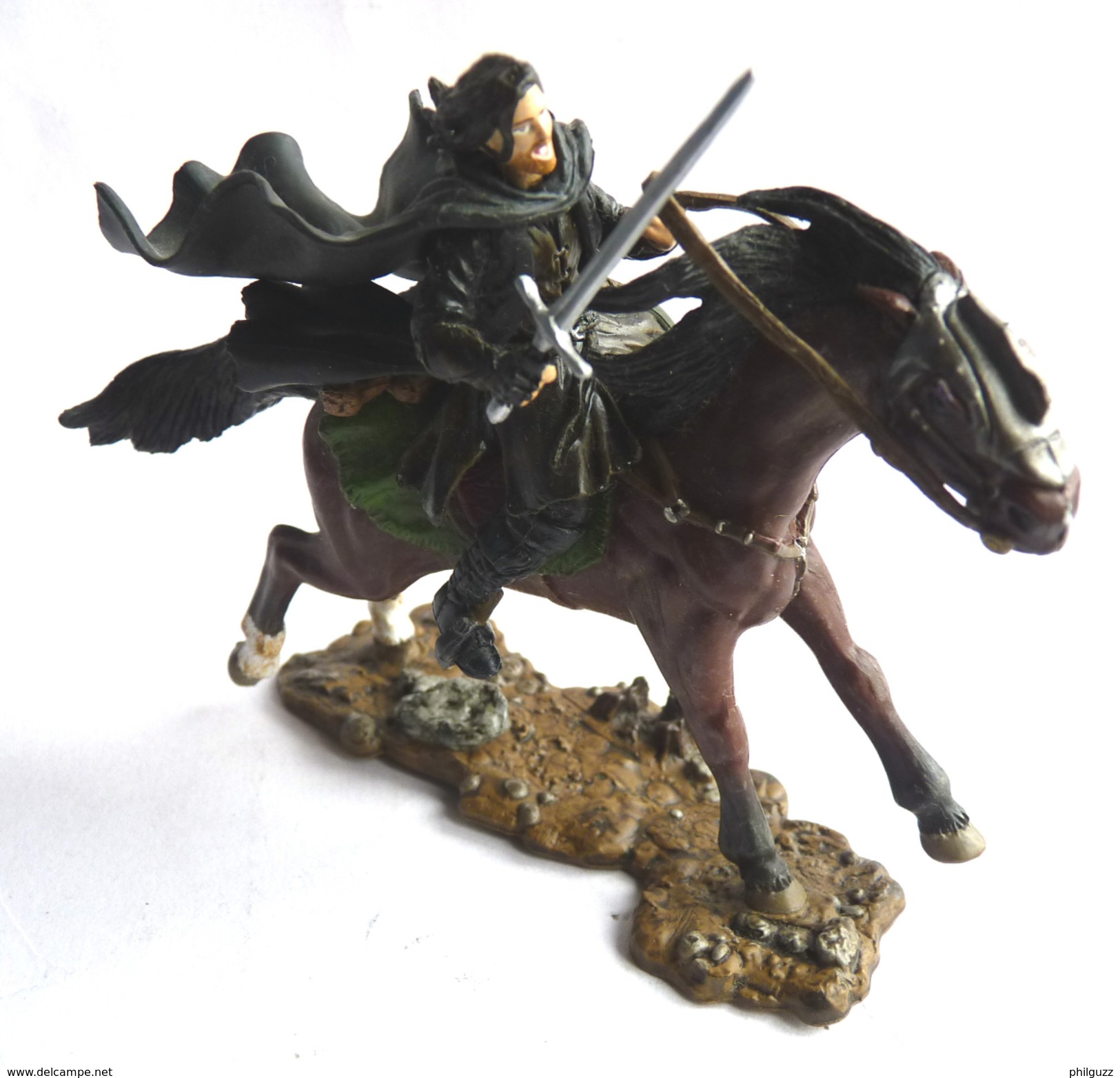 FIGURINE SEIGNEUR DES ANNEAUX ARAGORN On HORSEBACK PLAY ALONG 2003 - Lord Of The Rings