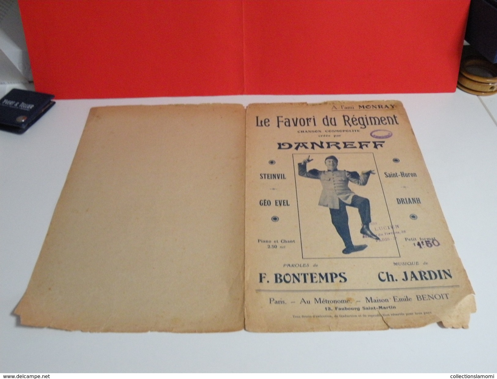 Musique & Partitions > Chansonniers > Le Favori Du Régi -Paroles F. Bontemps -Musique Ch. Jardin 1925 - Musicals