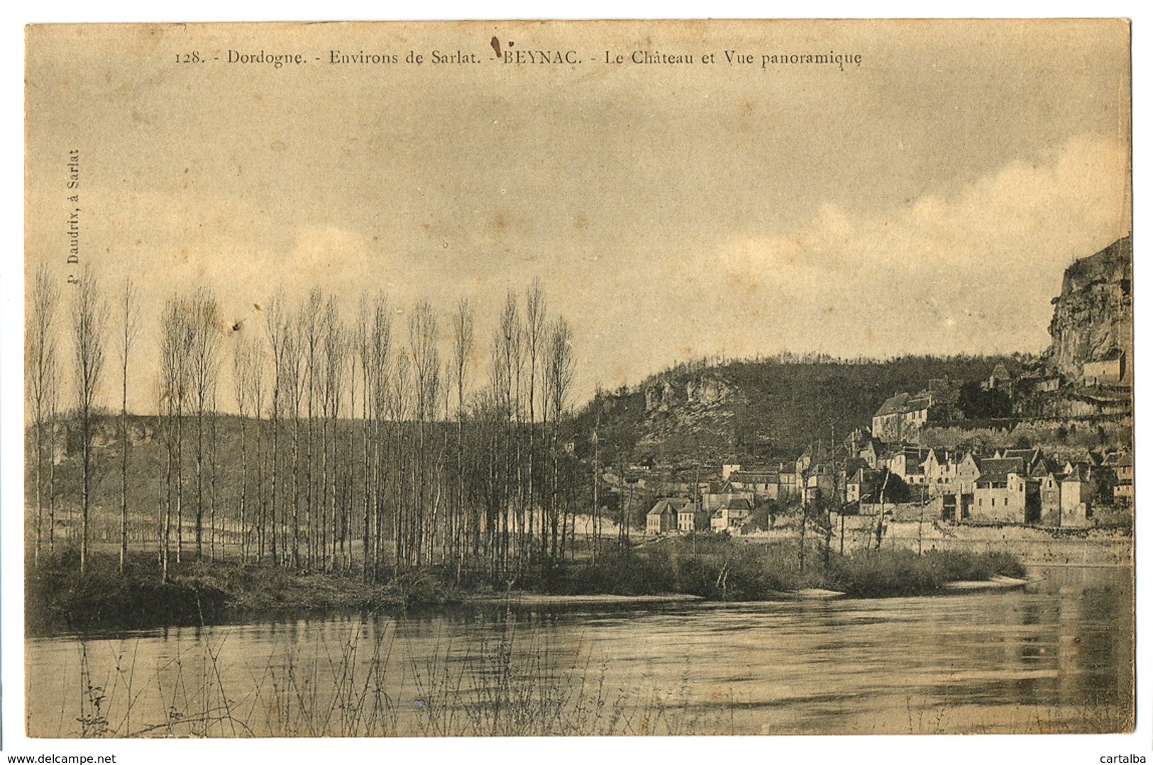 CPA 24 Dordogne Environs De Sarlat Beynac Le Château Et Vue Panoramique - Autres & Non Classés