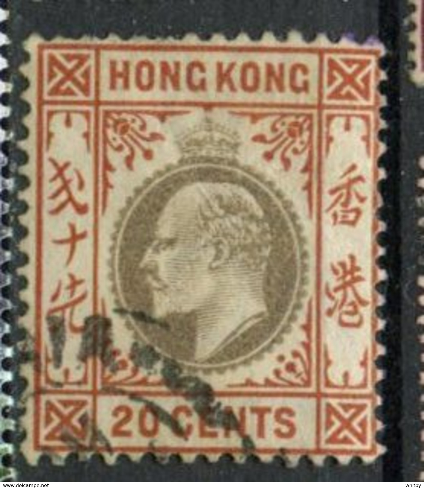 Hong Kong 1903  20 Cent King Edward VII Issue #78  Used - Oblitérés