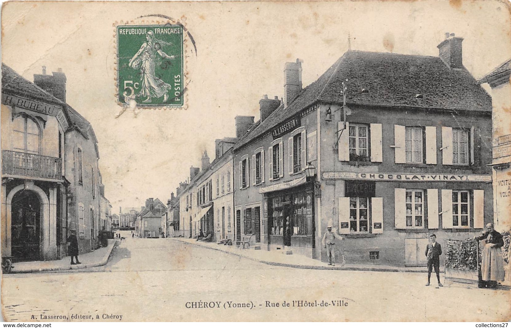 89-CHEROY- RUE DE L'HÔTEL DE VILLE - Cheroy