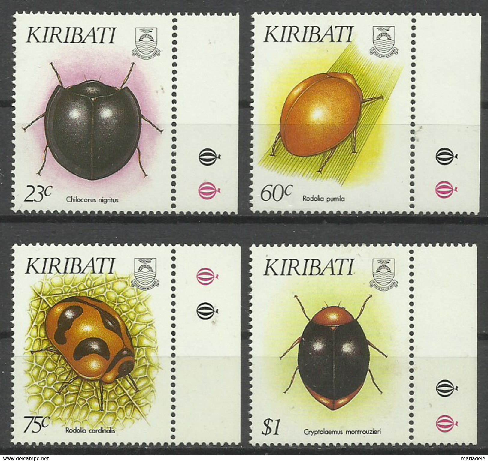 Kiribati 1993, Coleotteri (**), Serie Completa - Kiribati (1979-...)