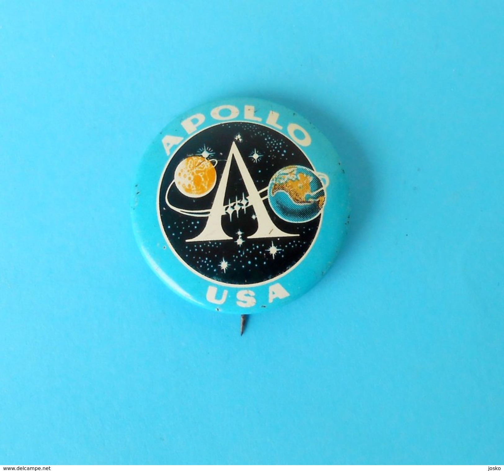 APOLLO - USA ... Vintage Pin Badge Espace Cosmos Universe Univers Weltall Universum Anstecknadel Distintivo - Raumfahrt