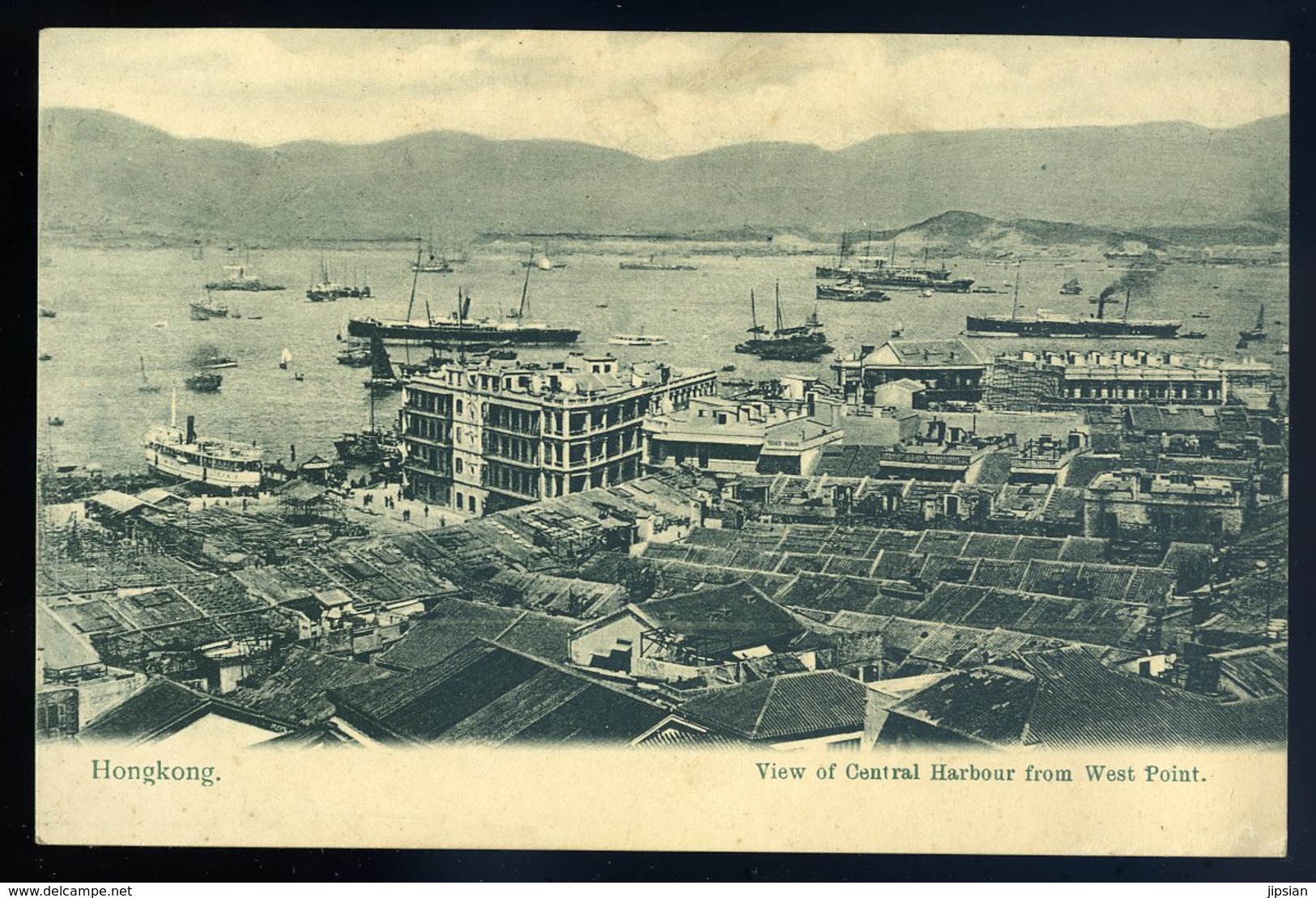 Cpa D' Asie Hongkong   View Of  Central Harbour From West Point ....  Hong Kong   GX55 - China (Hong Kong)