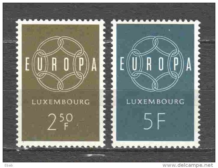 Luxemburg 1959 Mi 609-610 MNH EUROPA CEPT - Ungebraucht