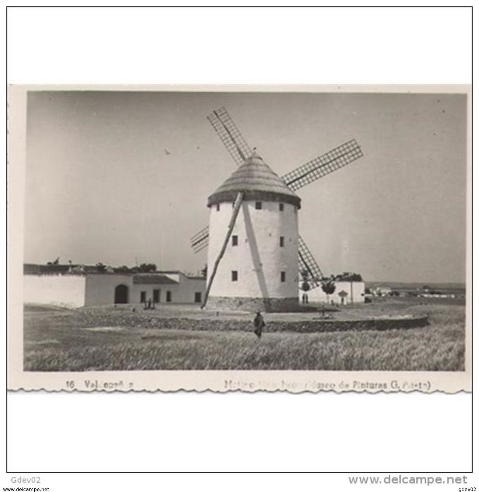 CDRLTP5401CPA-LFTMD4974TARMDV.Tarjeta Postal DE CIUDAD REAL.Casas,campo Y MOLINOS DE VIENTO En VALDEPEÑAS - Windmühlen