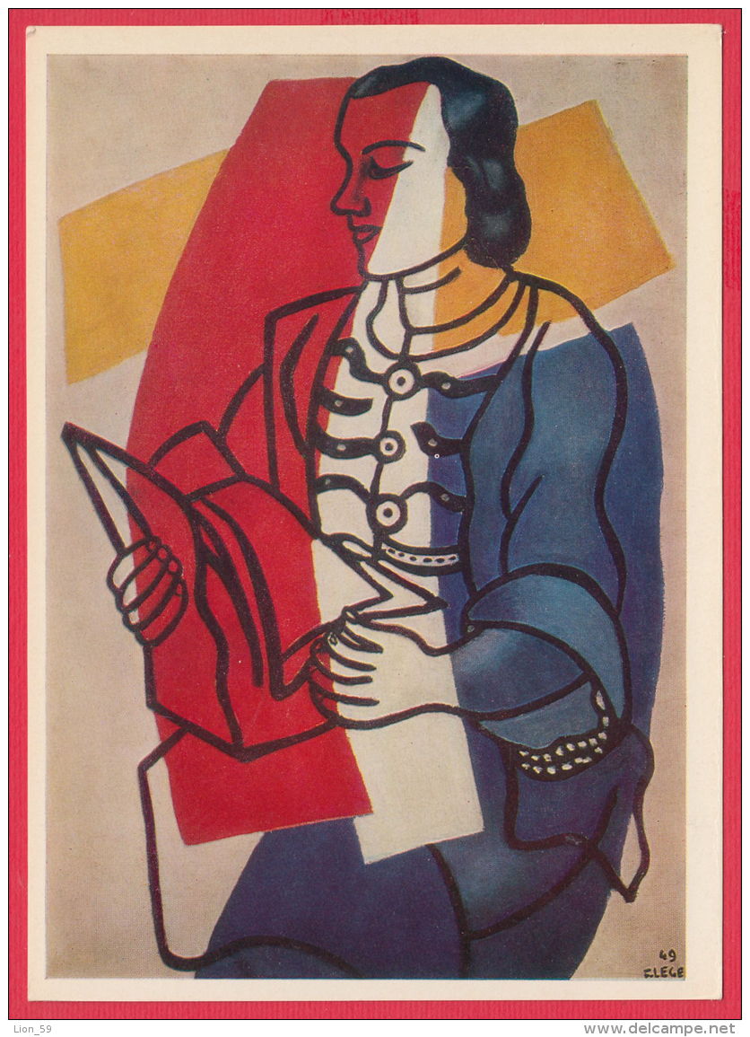 219162 / FRANCE  Art Joseph Fernand Henri Leger - PORTRAIT OF NADIA LEGER , BOOK ,  Russia Russie - Schilderijen