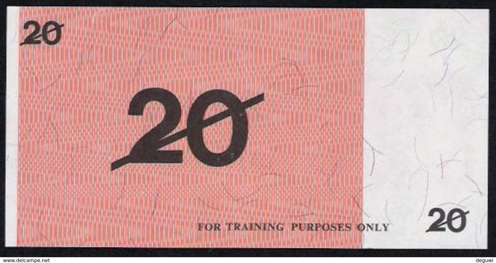 Test Note "BANK OF AUSTRALIA" 20 Units, Testnote, RRRR, UNC, Special Paper - Other & Unclassified