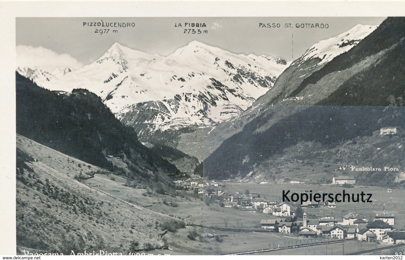 AK Panorama Ambri-Piotta - Sonstige & Ohne Zuordnung