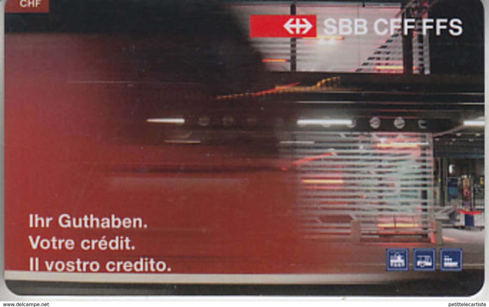 CARTE  KDO  SUISSE * GIFT CARD     ***   TRAIN - CFF - SBB - FFS / 3   *** - Tarjetas De Regalo