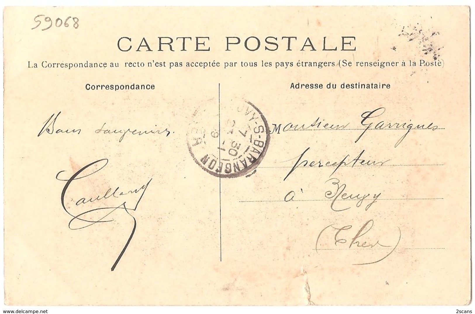 Dépt 59 - ASSOCIATION DES PERSONNELS DE TRAVAUX PUBLICS - Groupe Du Nord - Membres Du Comité Départemental Pour 1908 - Sonstige & Ohne Zuordnung