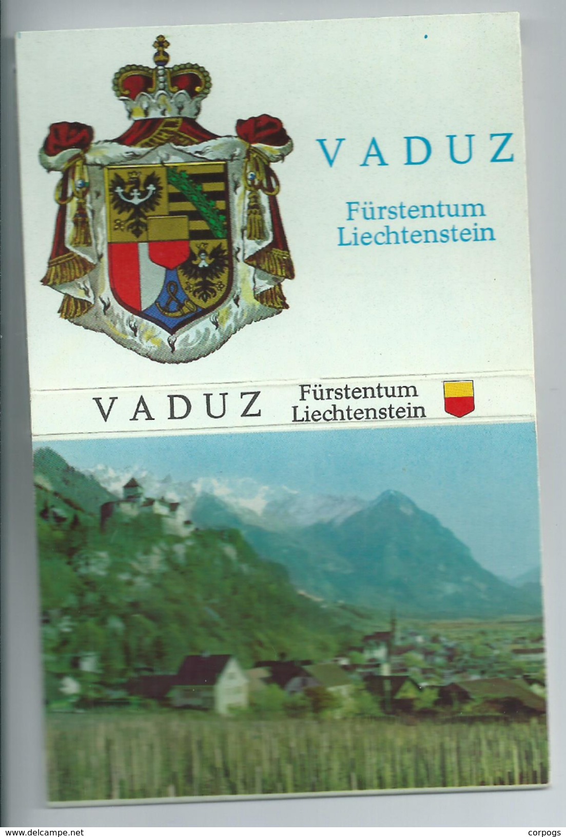 Mapje Booklet 9 X Ansicht Postkaart Lichtenstein Vaduz 1950- 1960 - Liechtenstein