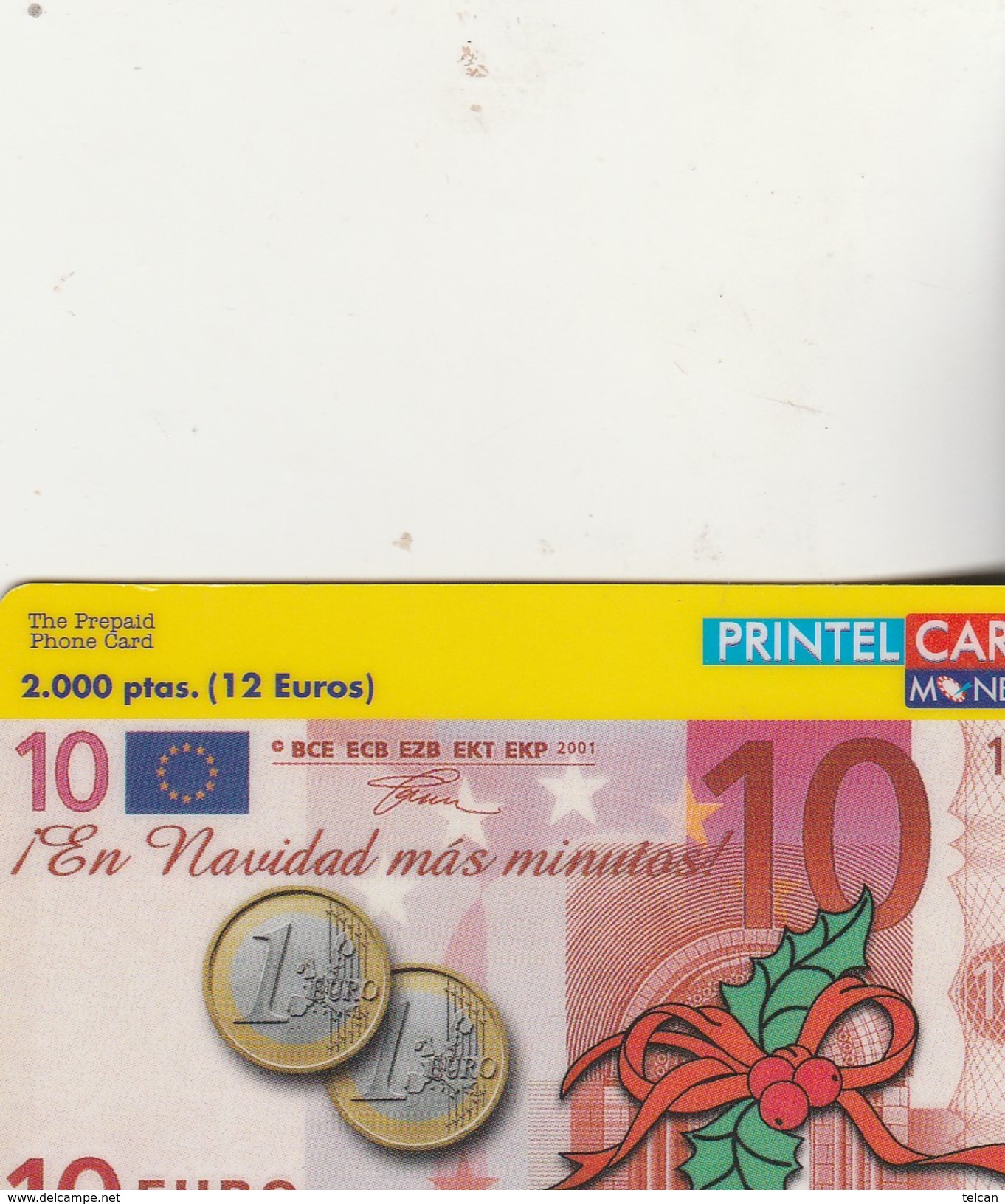 BIENVENUE A L EURO   / Printelcard Nov2000 - Andere & Zonder Classificatie