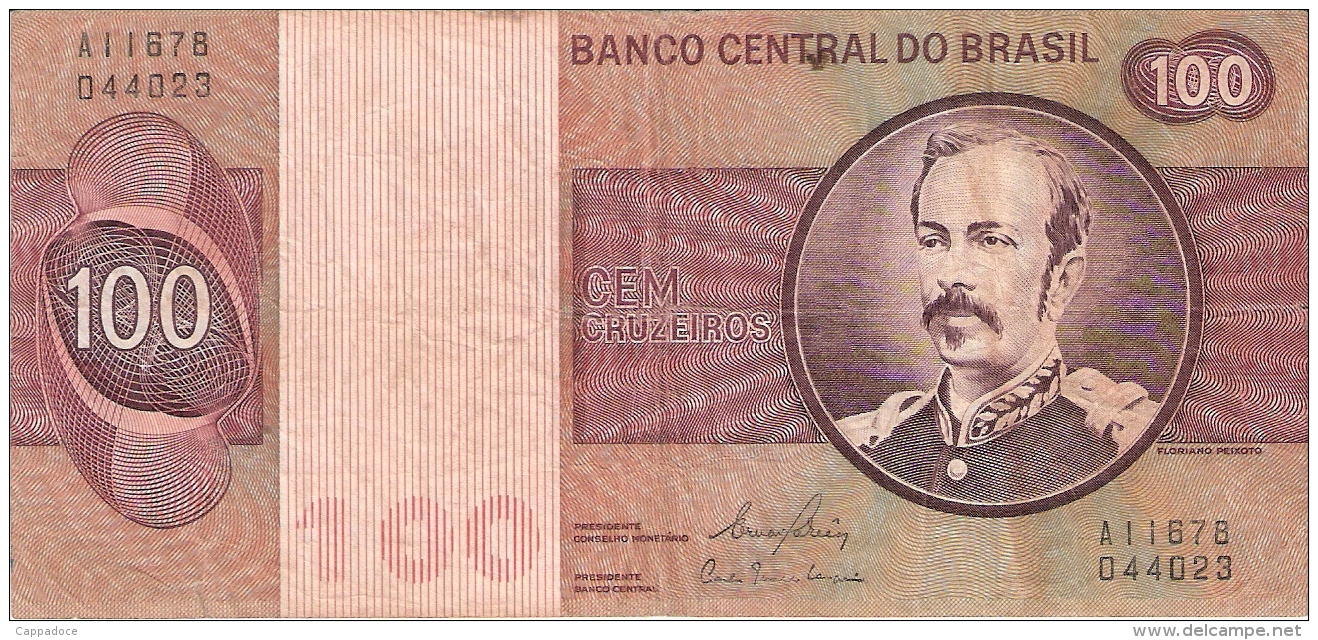 BRESIL   100 Cruzeiros   ND (1981)   Sign.20   P. 195Ab - Brésil