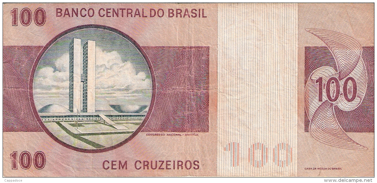 BRESIL   100 Cruzeiros   ND (1981)   Sign.20   P. 195Ab - Brésil