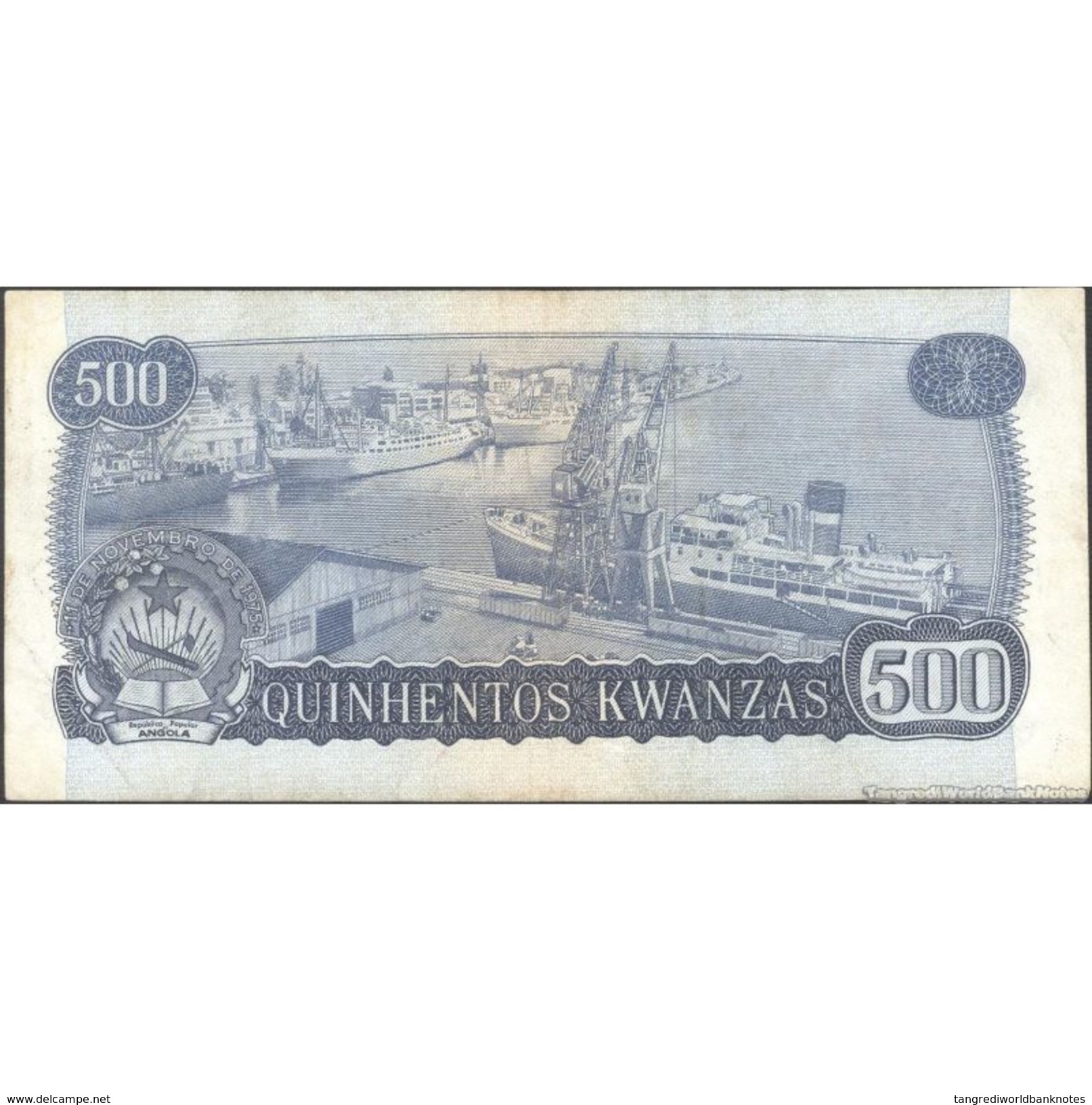 TWN - ANGOLA 116 - 500 Kwanzas 14.8.1979 Replacement Z/A 309077 VG/F - Angola