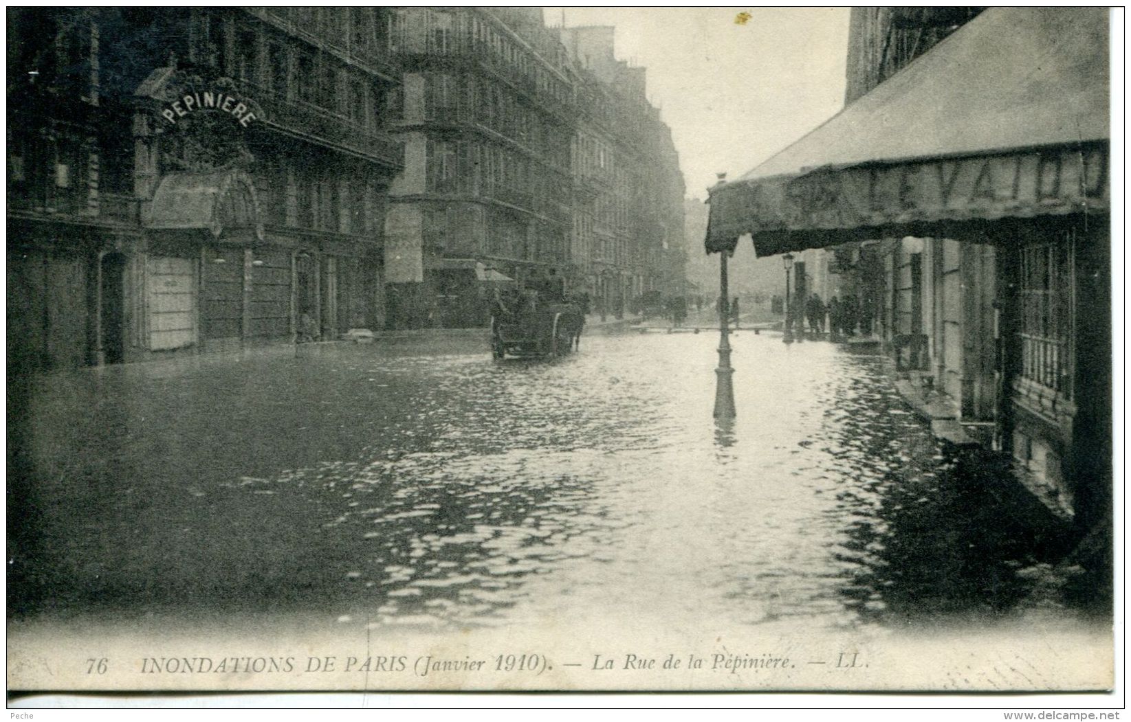 N°53106 -cpa Paris -inondations -la Rue De La Pépinière- - Inondations De 1910