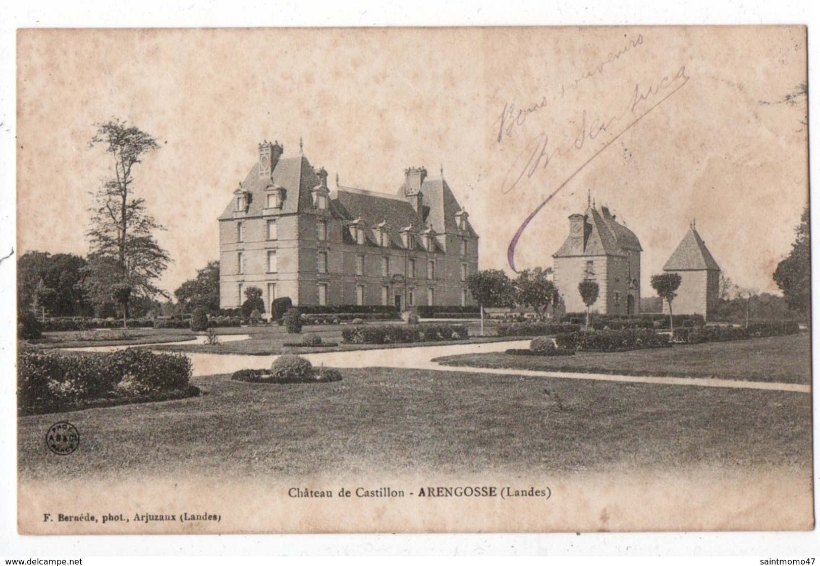 40 - ARENGOSSE . CHÂTEAU DE CASTILLON - Réf. N°1060 - - Autres & Non Classés