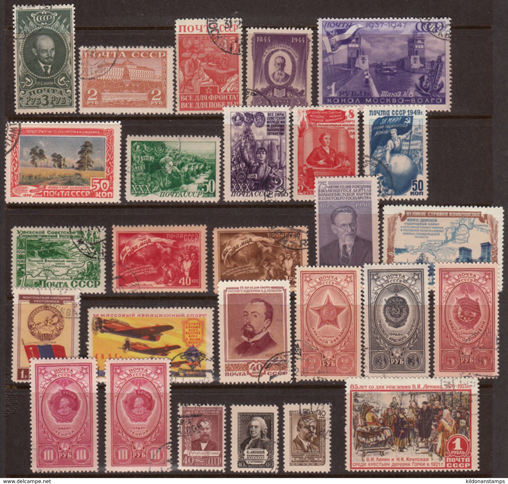 Russia 1939-1961, Cancelled CTO W/unhinged Gum, Sc# See Notes - Gebruikt
