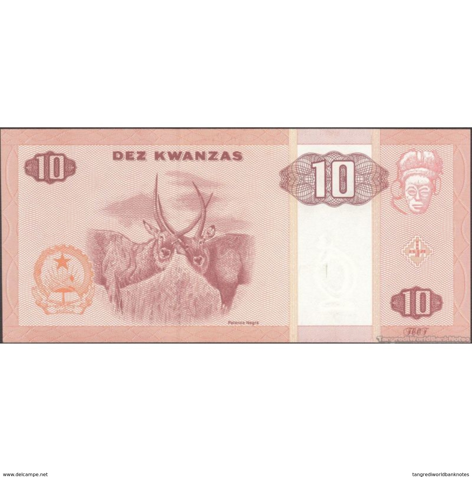 TWN - ANGOLA 145b - 10 Kwanzas 5.2010 Prefix ER UNC - Angola