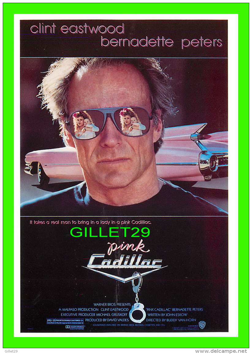 AFFICHES DE FILM - PINK CADILLAC - CLINT EASTWOOD &amp; BERNADETTE PETERS - ÉDITIONS AVANT GARDE - - Affiches Sur Carte