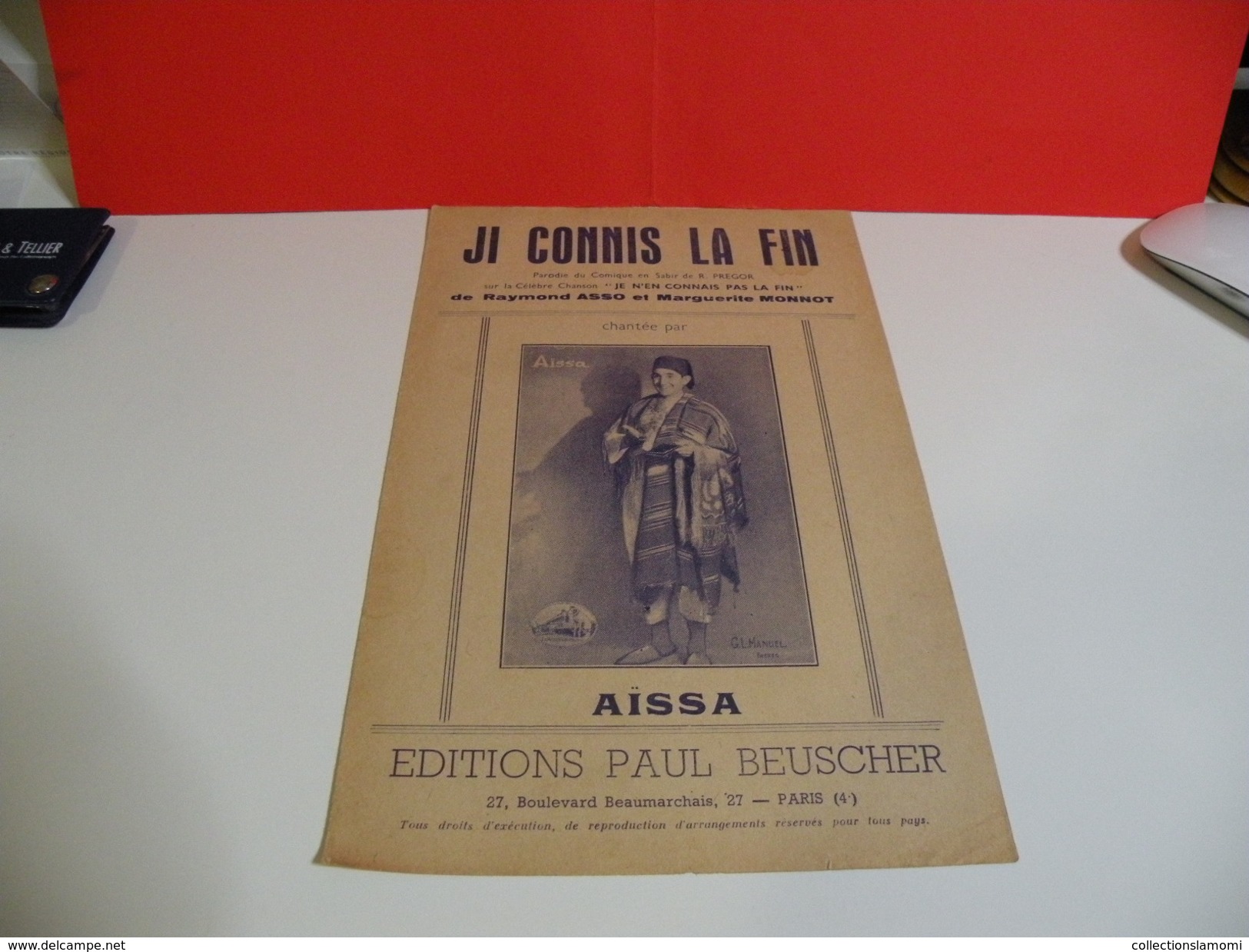 Musique & Partitions > AÏSSA > Ji Connis La Fin - Paroles + Musique- Ed Paul Beuxcher 1941 - Compositori Di Commedie Musicali