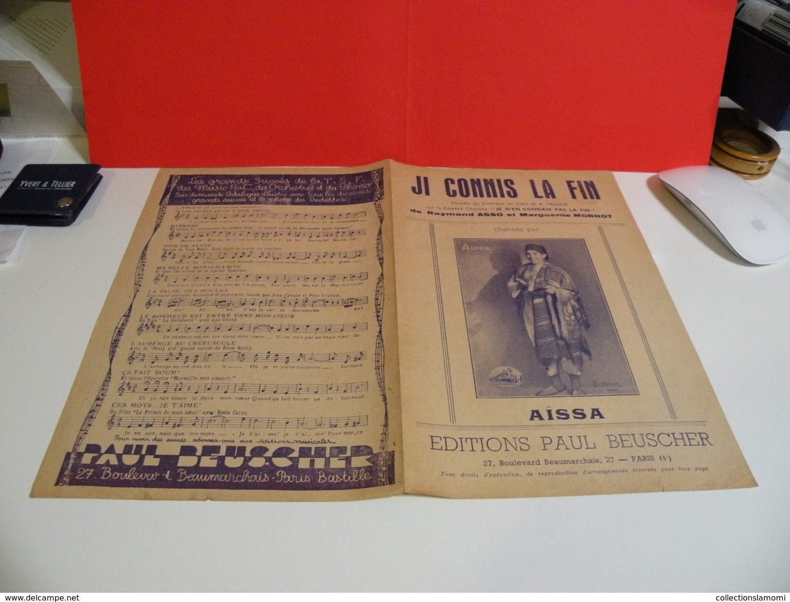 Musique & Partitions > AÏSSA > Ji Connis La Fin - Paroles + Musique- Ed Paul Beuxcher 1941 - Componisten Van Musicalkomedies