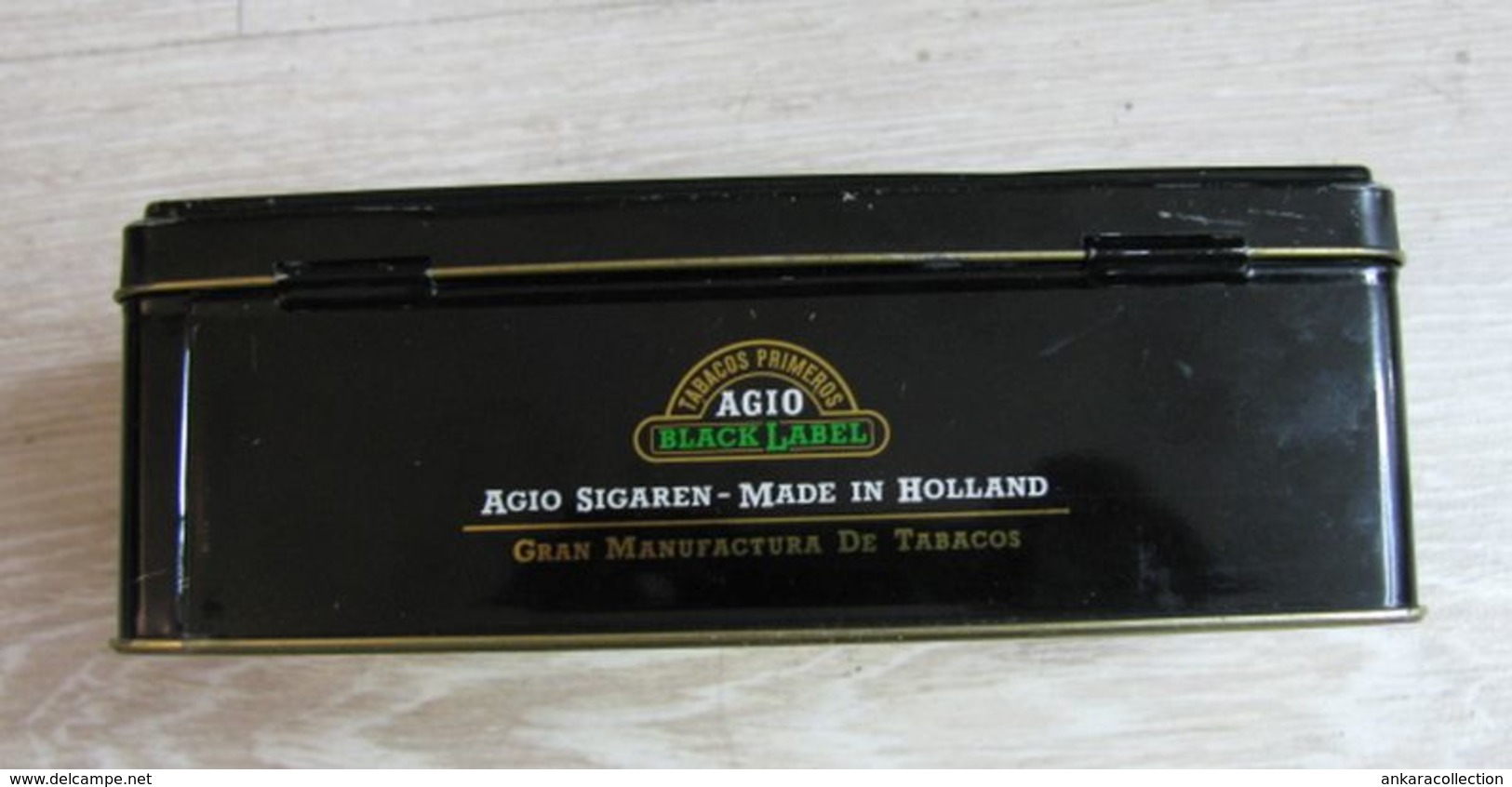 AC - AGIO 50 SENORITAS BLACK LABEL CIGARS EMPTY TIN BOX - Boites à Tabac Vides