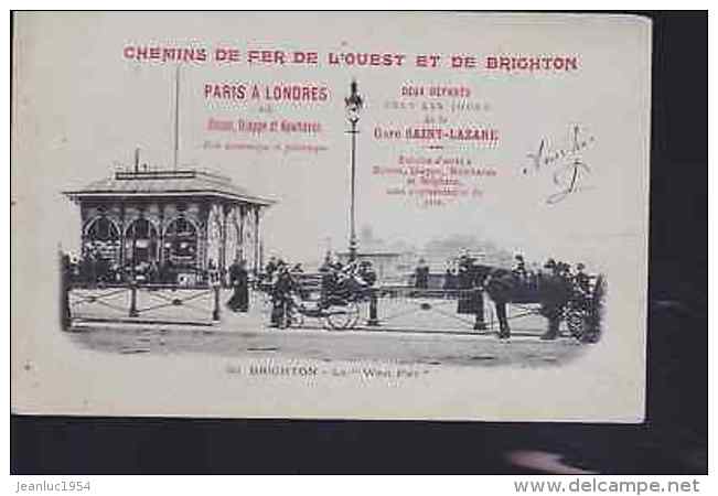 BRIGHTON CHEMINS DE FER DE L OUEST PARIS LONDRES 1900    NEW - Autres & Non Classés
