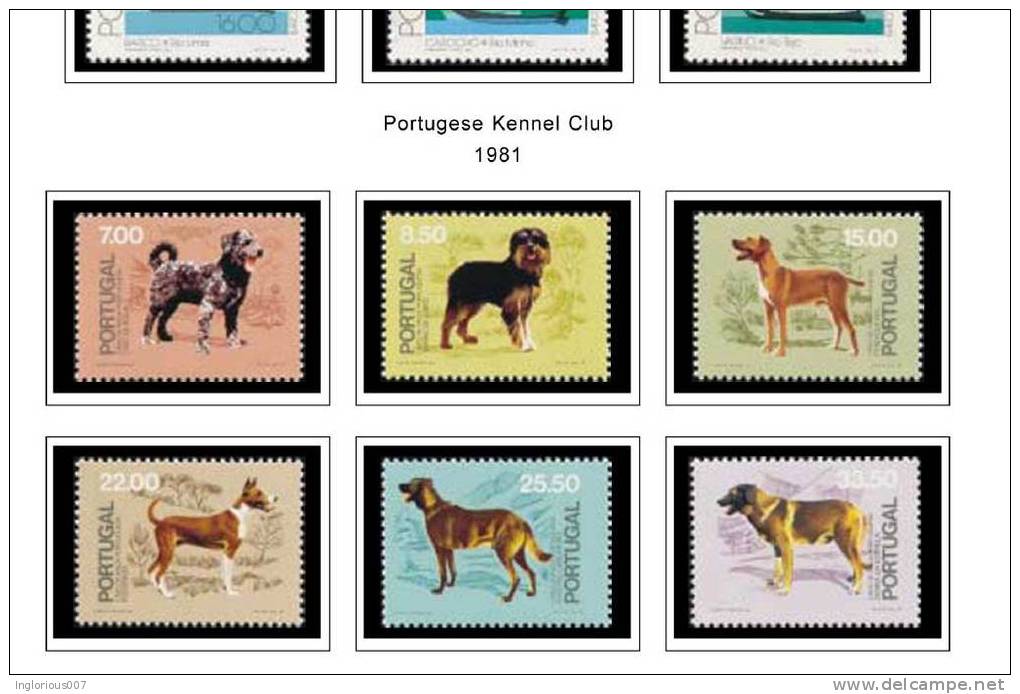 PORTUGAL STAMP ALBUM PAGES 1853-2010 (631 color illustrated pages)