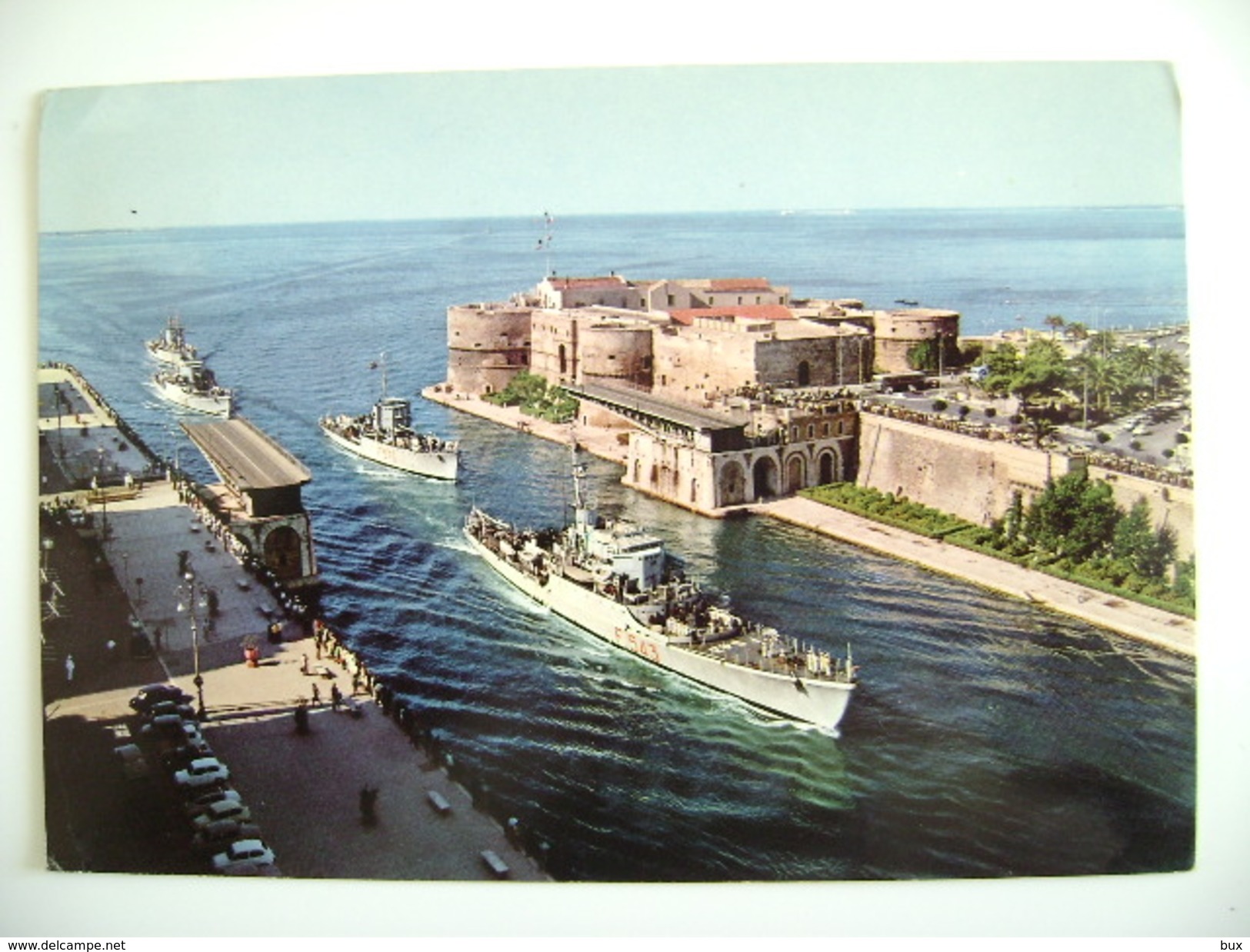 NAVE     TARANTO    MARINA  MILITARE  WARSHIP    VIAGGIATA COME DA FOTO - Guerra