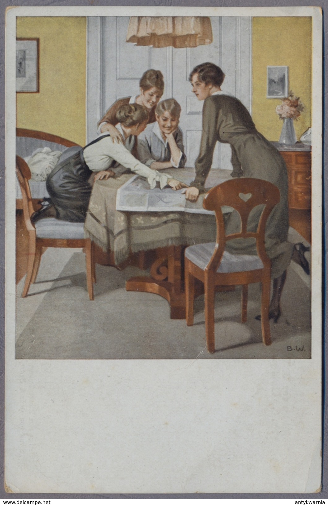 Brynolf Wennerberg  Kriegspostkarten  War  Frauen   1918y.    4182 - Wennerberg, B.